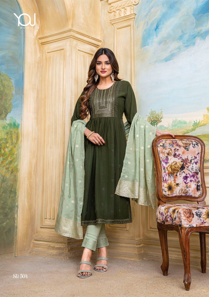 Sheen Naira Vol 2 By Wanna 301 To 305 Readymade Suits Wholesale Price In Surat
